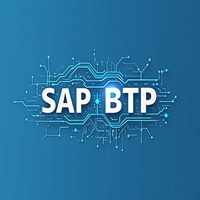 Design de logotipo moderno e minimalista do SAP BTP